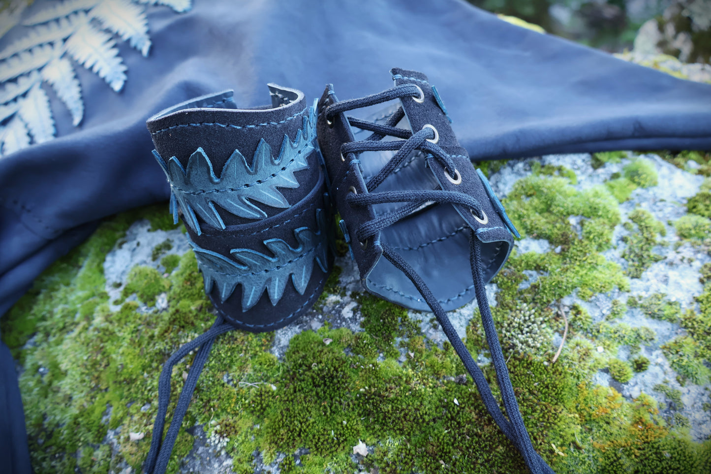 Fern Cape and Bracers Set - Size XS / S / M