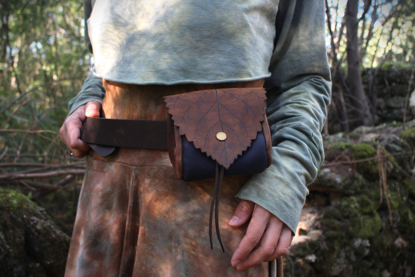 Leafy Belt Pouch