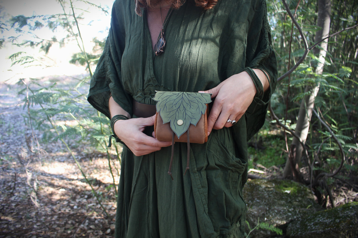 Leafy Belt Pouch