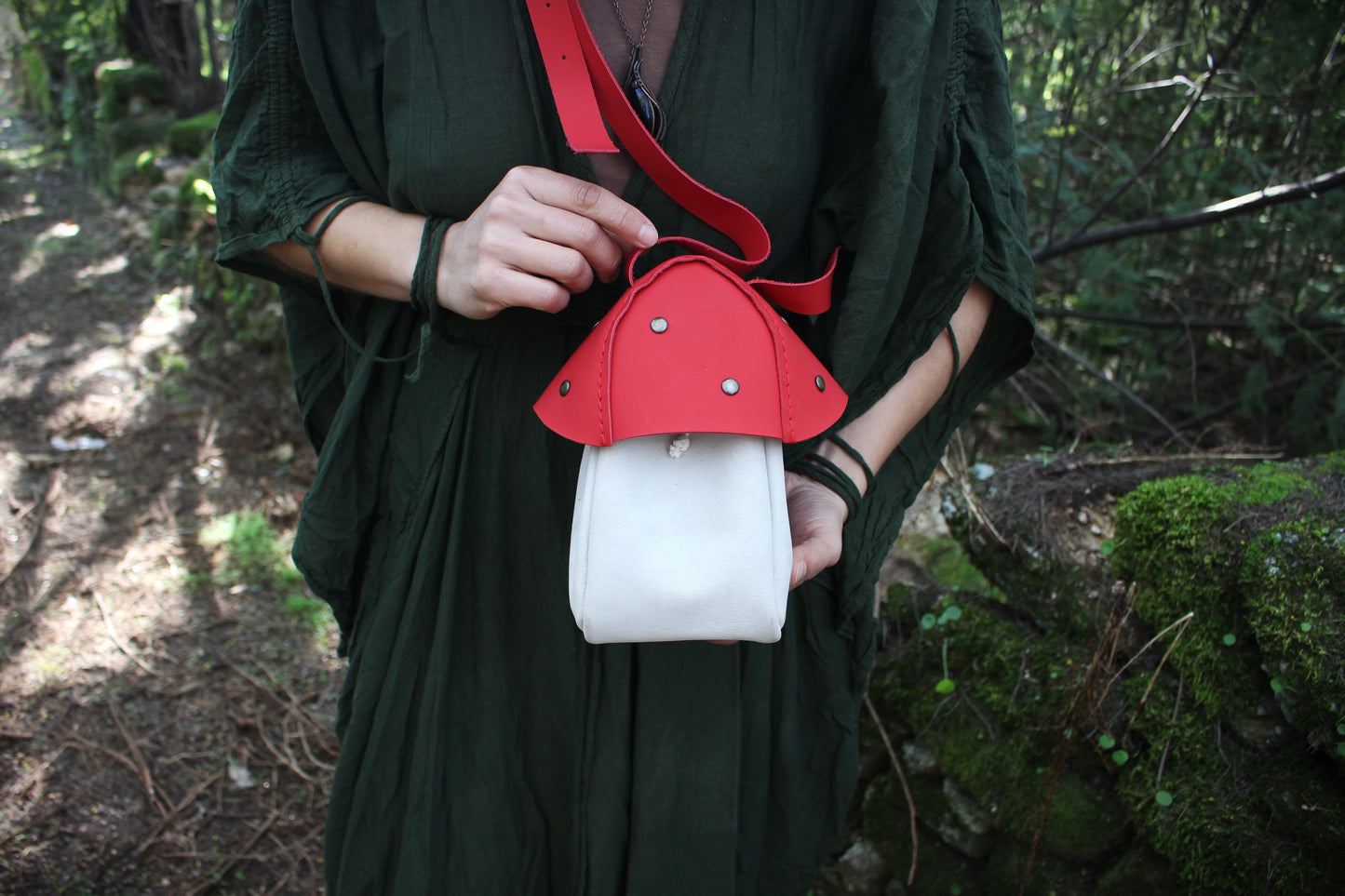 Toadstool Mushroom Shoulder Purse
