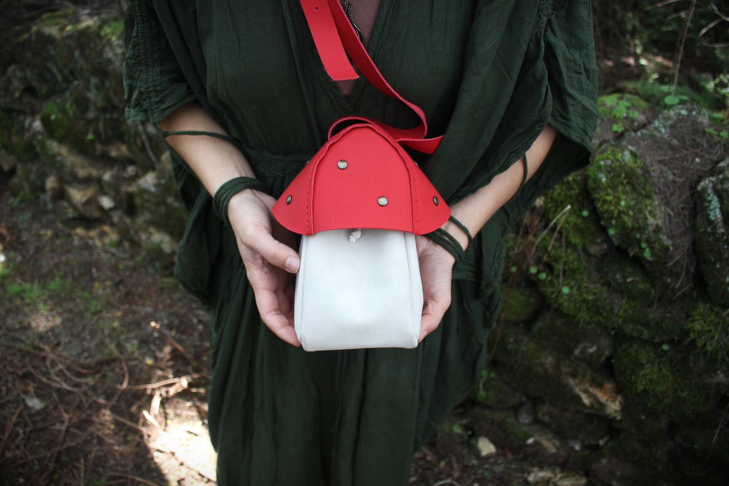 Toadstool Mushroom Shoulder Purse