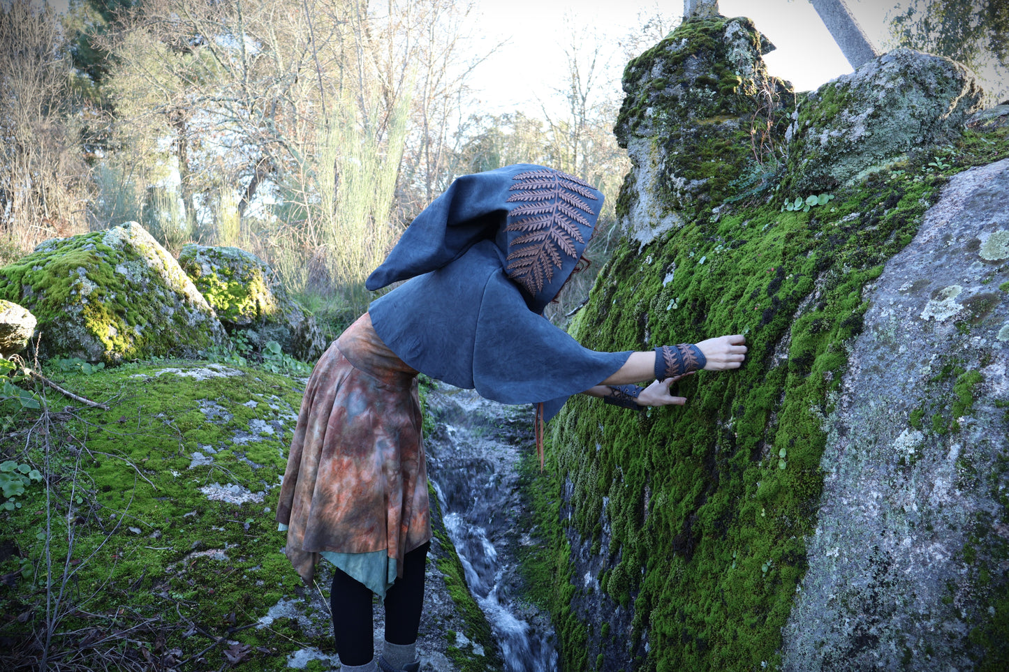 Fern Cape and Bracers Set - Size M / L / XL