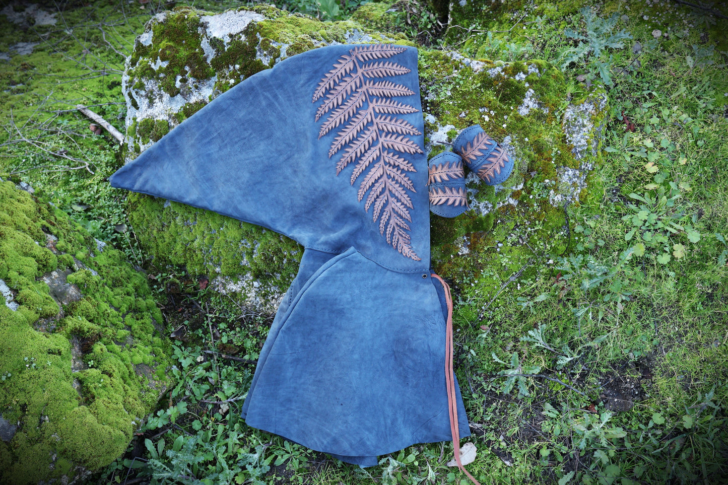 Fern Cape and Bracers Set - Size M / L / XL