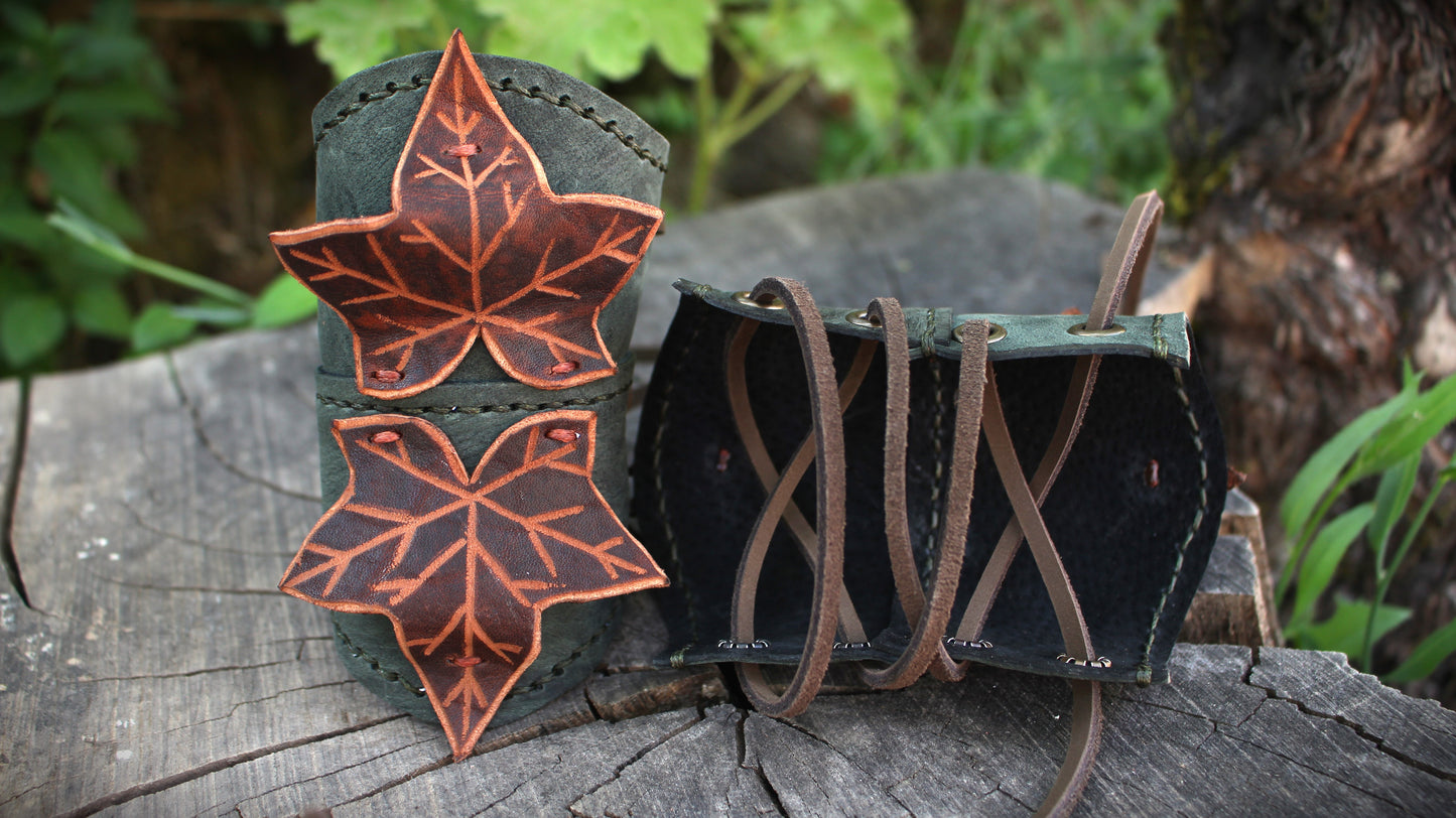 Ivy Corset and Bracers  - Deep Green