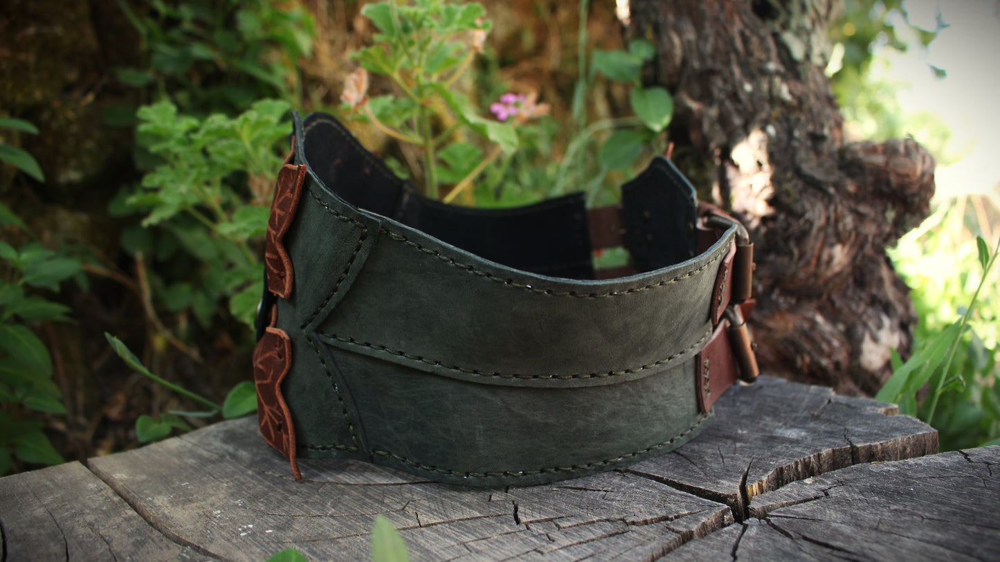 Ivy Corset and Bracers  - Deep Green