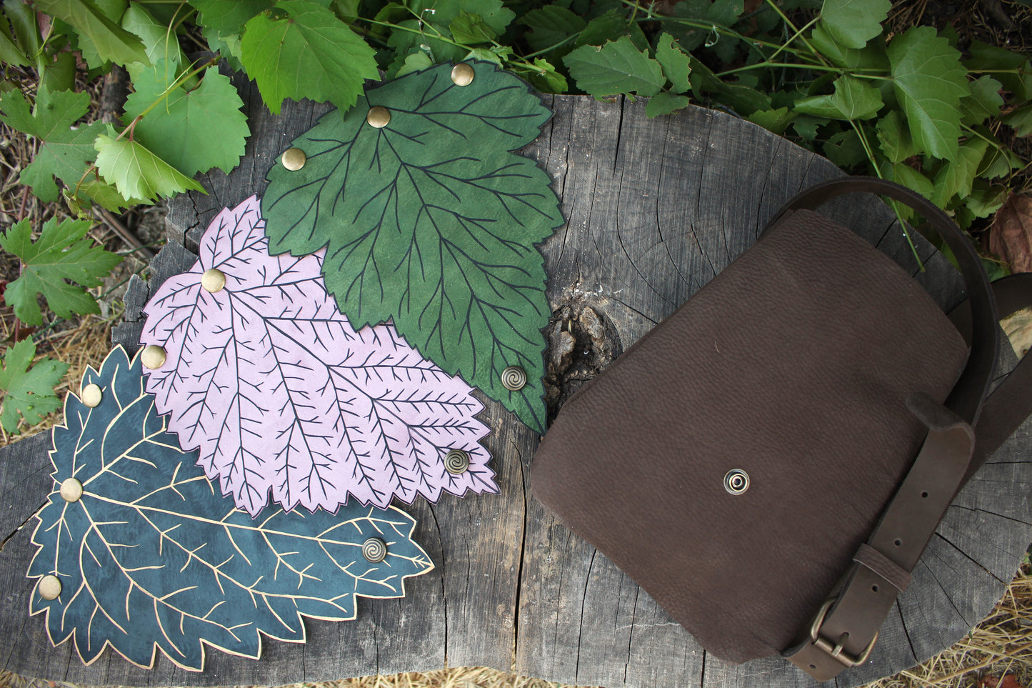 *flap & snap* - 3 in 1  Leaf Shoulder Bag