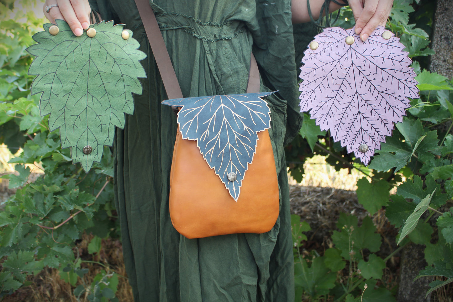 *flap & snap* - 3 in 1  Leaf Shoulder Bag