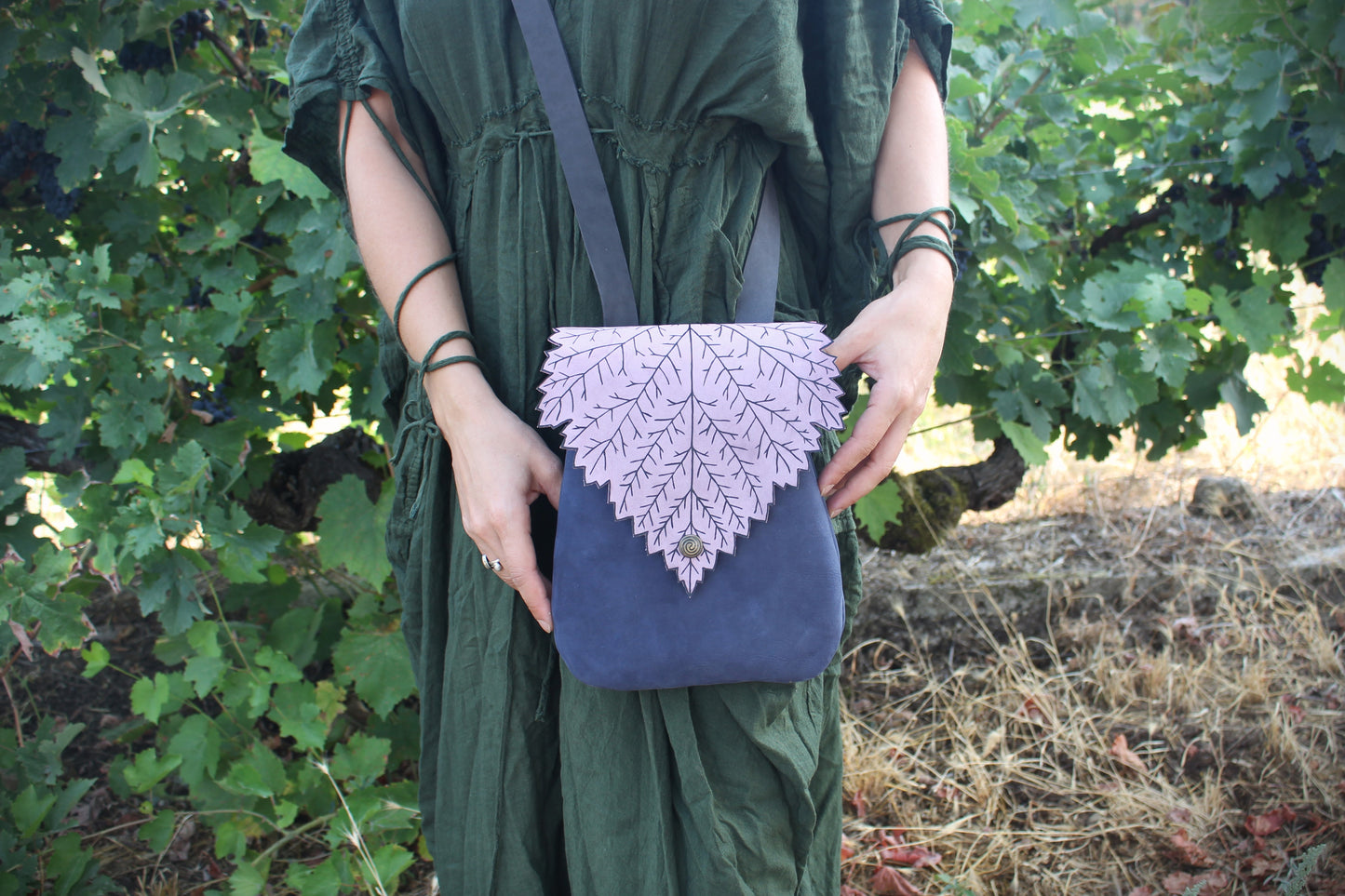 Raspberry Leaf Shoulder Bag