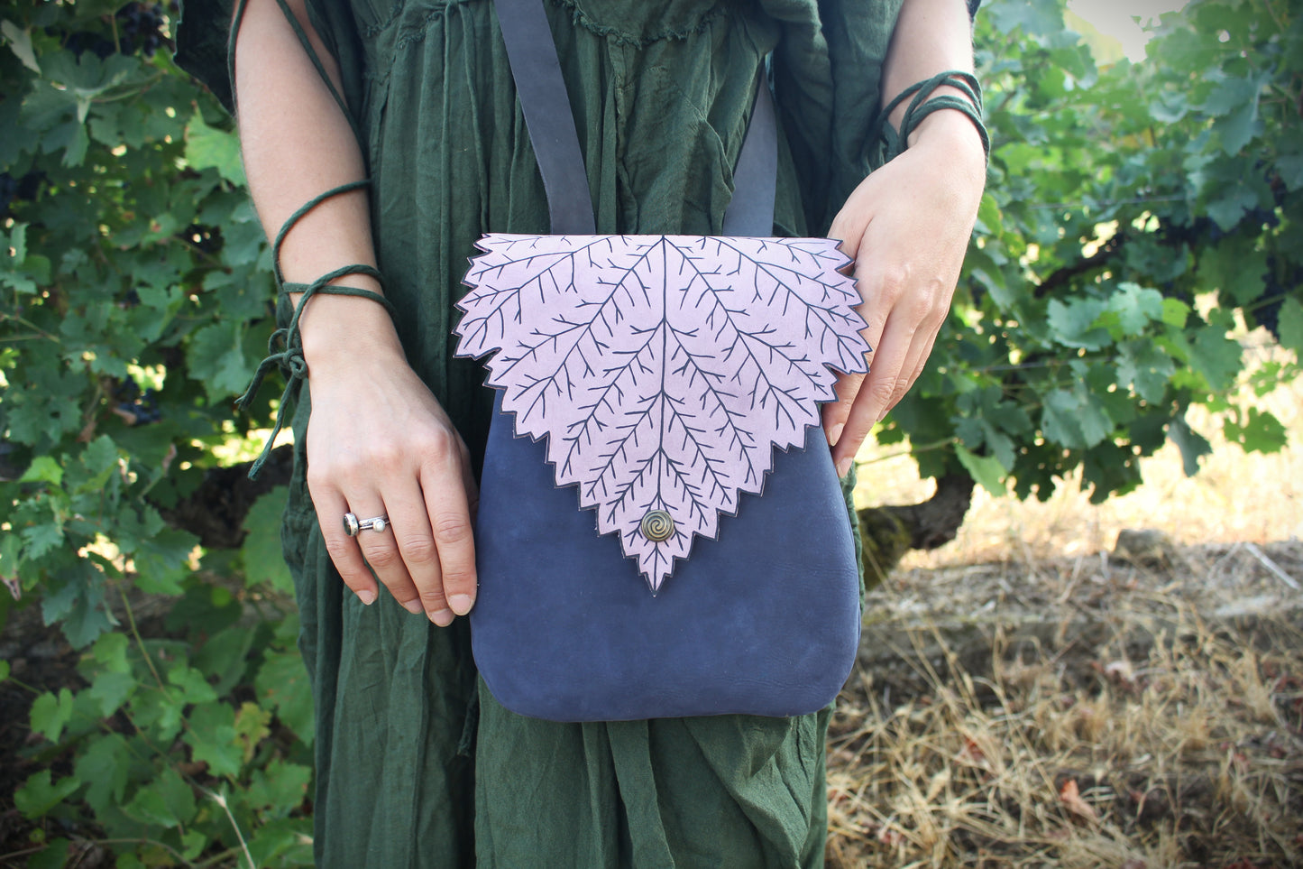 Raspberry Leaf Shoulder Bag