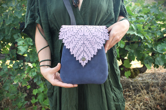 Raspberry Leaf Shoulder Bag